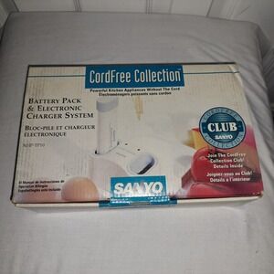 New Sanyo CordFree‎ Collection Battery Pack & Electronic Charger NHP-TP10